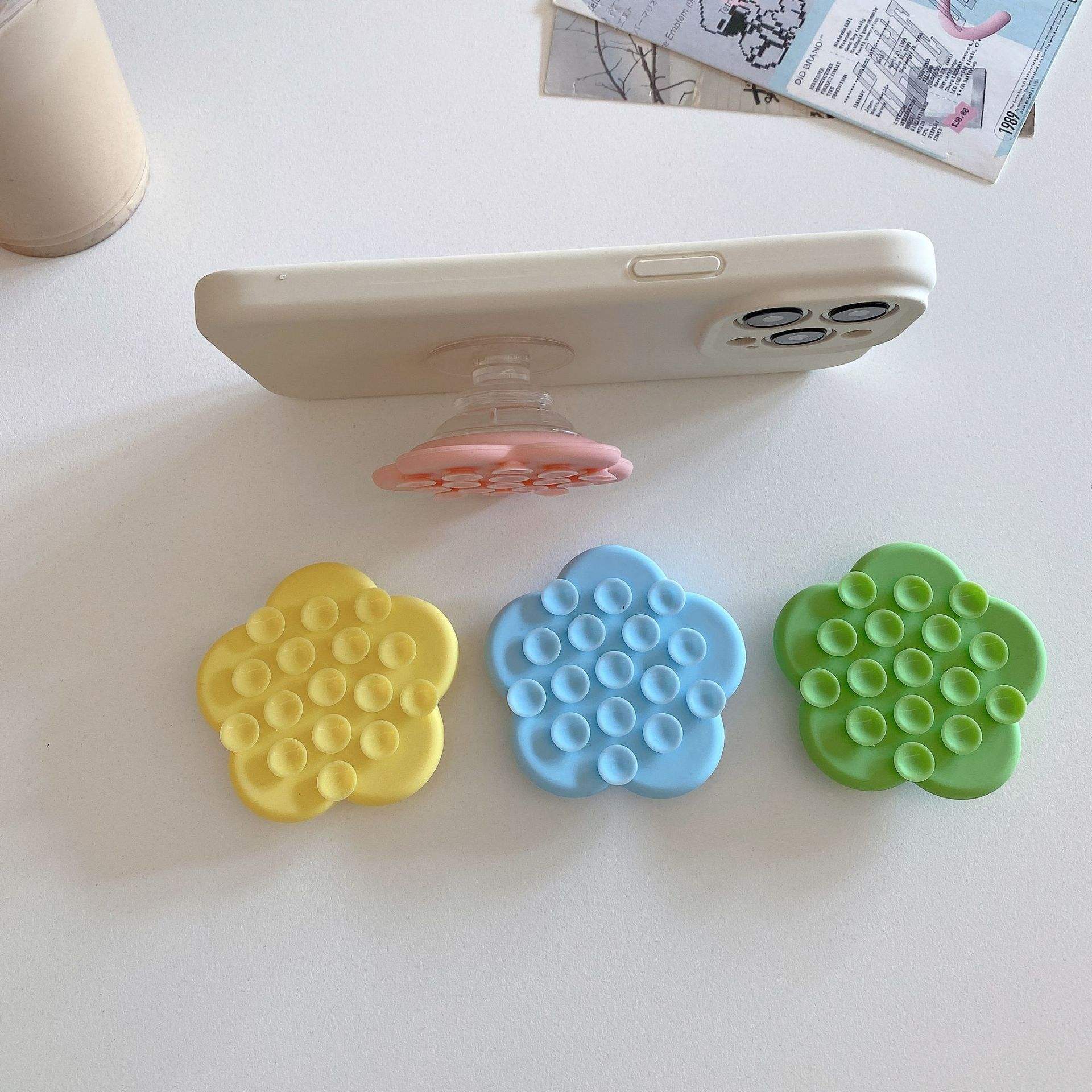 Cartoon Mickey Mouse Adhesive Silicone Suction Cup Phone Holder ZW00064 - Universal Phone Mounts for